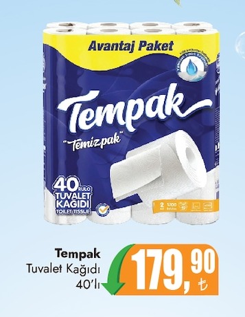 Tempak Tuvalet Kağıdı 40'Lı