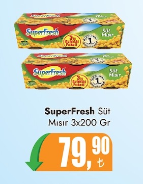 Superfresh Süt Mısır 3X200 Gr