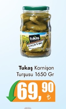 Tukaş Kornişon Turşusu 1650 Gr