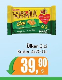 Ülker Çizi Kraker 4X70 Gr