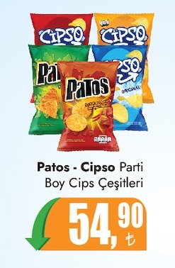 Patos - Cipso Parti Boy Cips Çeşitleri