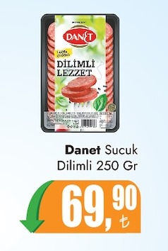 Danet Sucuk Dilimli 250 Gr