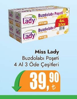 Miss Lady Buzdolabı Poşeti 4 Al 3 Öde Çeşitleri