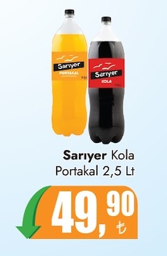 Sarıyer Kola Portakal 2,5 Lt