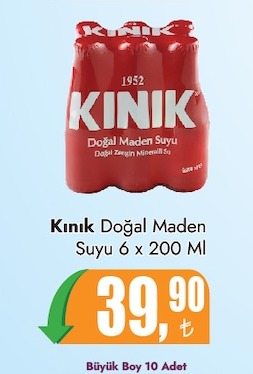 Kınık Doğal Maden Suyu 6 X 200 Ml