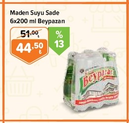 Maden Suyu Sade 6X200 Ml Beypazarı