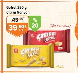 Gofret 350 G Çıtırgı Noriyon