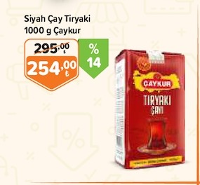 Siyah Çay Tiryakisi 1000 G Çaykur