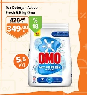 Toz Deterjan Active Fresh 5,5 Kg Omo