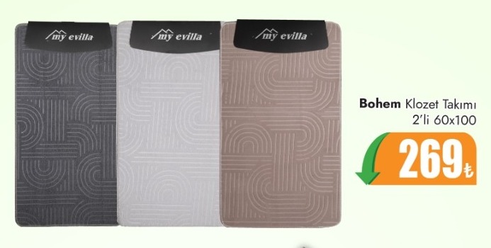 Bohem Klozet Takımı 2'Li 60X100