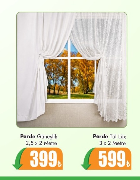 Perde Güneşlik 2,5 X 2 Metre