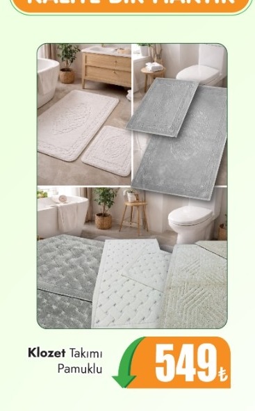 Klozet Takımı Pamuklu