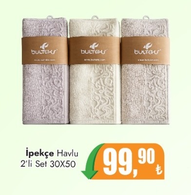 İpekçe Havlu 2'Li Set 30X50