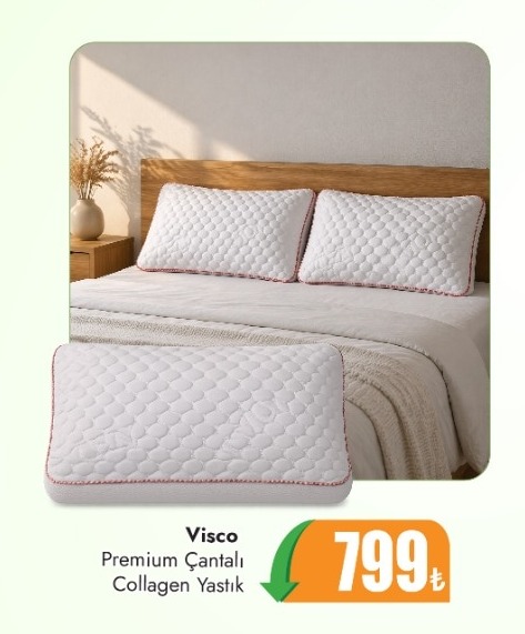 Visco Premium Çantalı Collagen Yastık