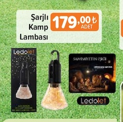 Şarjlı Kamp Lambası