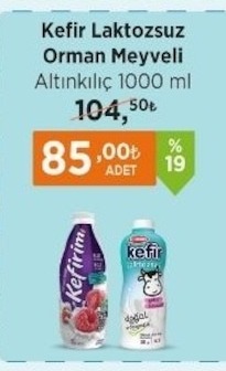 Kefir Laktozsuz Orman Meyveli Altınkılıç 1000 Ml