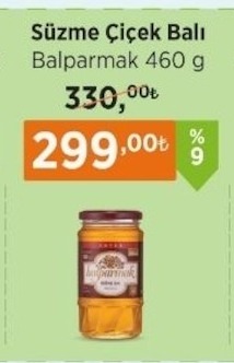 Süzme Çiçek Balı Balparmak 460 G