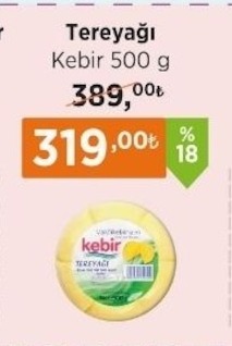 Tereyağı Kebir 500 G