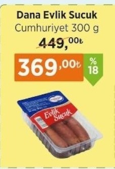 Dana Evlik Sucuk Cumhuriyet 300 G