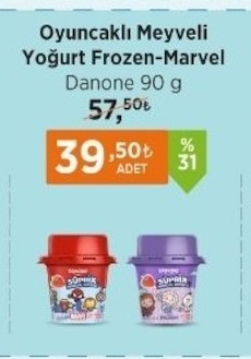 Oyuncaklı Meyveli Yoğurt Frozen-Marvel Danone 90 G