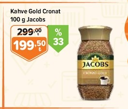 Jacobs Kahve Gold Cronat 100G