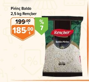 Pirinç Baldo 2,5 Kg Rençber