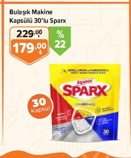 Bulaşık Makine Kapsülü 30'Lu Sparx