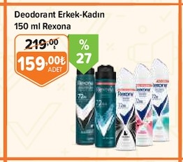 Deodorant Erkek-Kadın 150 Ml Rexona