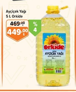 Ayçiçek Yağı 5 L Orkide