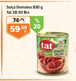 Salça Domates 830G Tat