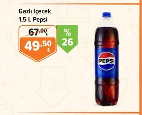 Gazlı İçecek 1.5L Pepsi