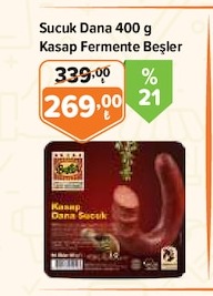 Sucuk Dana 400 G Kasap Fermente Beşler