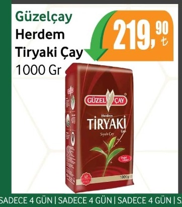Güzelçay Herdem Tiryaki Çay 1000 Gr