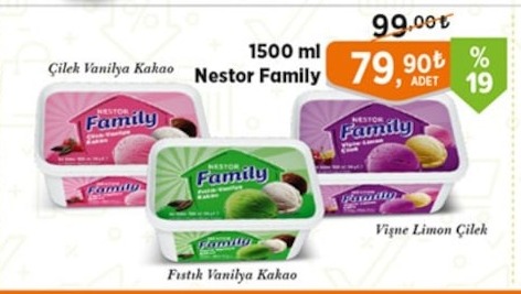 Nestor Family Dondurma 1500Ml
