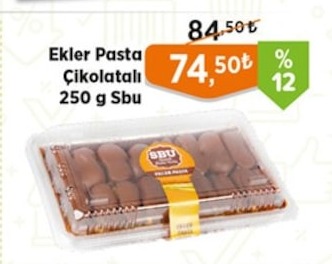 Ekler Pasta Çikolatalı 250 G Sbu