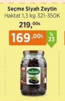 Seçme Si̇yah Zeyti̇n Haktat 1,3 Kg