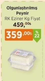 Olgunlastirilmis Peynir Rk Eziner Kg Fiyat 1Kg