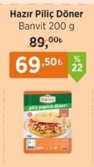 Hazır Piliç Döner Banvit 200G
