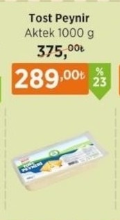 Tost Peynir Aktek 1000G