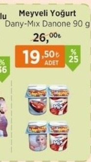Dany-Mix Danone Meyveli Yoğurt 90G