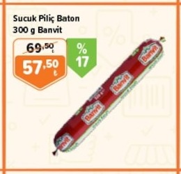 Banvit Sucuk Piliç Baton 300G