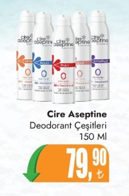 Cire Aseptine Deodorant Çeşitleri 150 Ml