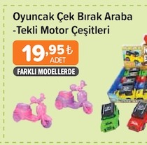 Oyuncak Çek Bırak Araba Tekli Motor Çeşitleri
