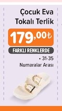 Çocuk Eva Tokalı Terlik