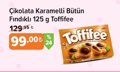 Çikolata Karamelli Bütün Fındıklı 125 G Toffifee