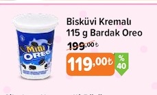 Oreo Bisküvi Kremalı Bardak 115G