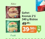 Gofret Kremalı 2'Li 340 G Bizbize