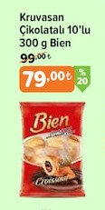 Kruvasan Çikolatalı 10'Lu 300 G Bien