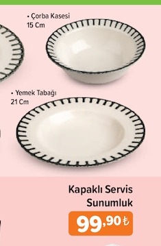 Kapali Servis Sunumluk 1 Adet