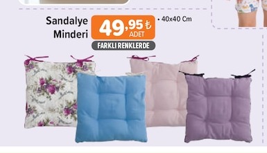 Sandalye Minderi 40X40 Cm